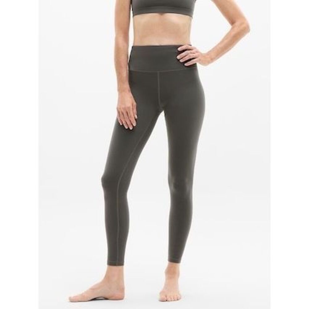ATHLETA Women’s Olive Green Elation Ultra High Rise Legging Workout Pants Size S